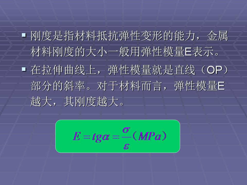 拉伸法测定金属材料的弹性模量,金属材料的力学性能测试方法