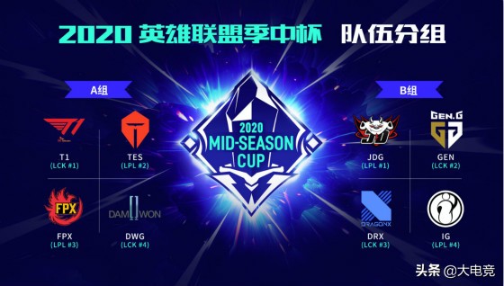 lol季中杯赛程表b组,lol季中杯队伍分组