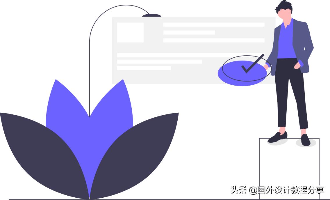 扁平矢量插画色彩教程,扁平矢量家具插画