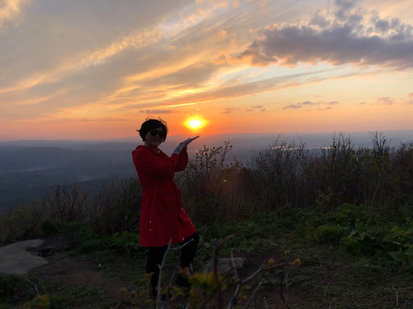 新宾岗山日出,新宾岗山的雪景