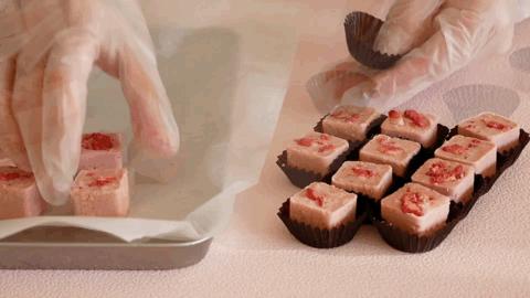 只用3种原材料，就能做出来的高颜值粉红巧克力！送人超级合适