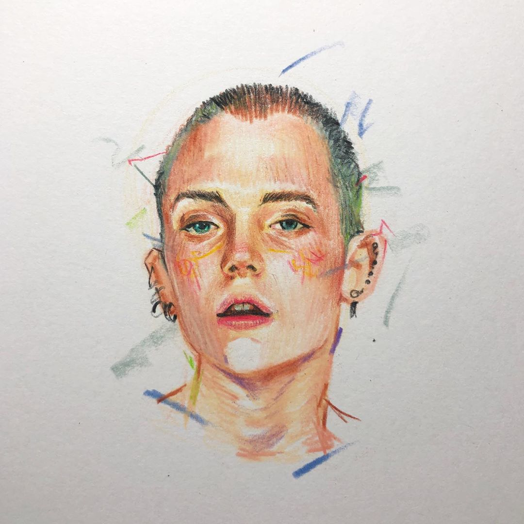 非常适合初学者的画小插画彩铅,彩铅插画手绘中国古风人物四年级