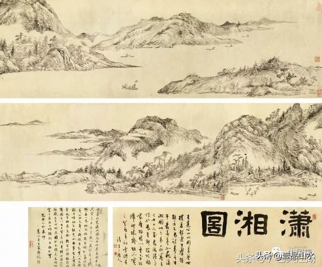 以披麻皴为主的山水画,简单披麻皴山水画图片