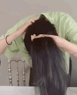 花瓣丸子头学生党蓬松,古风丸子头前额花瓣头饰