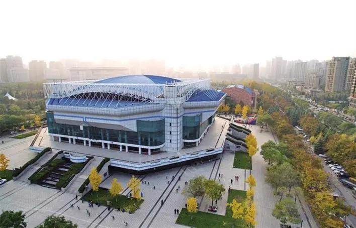 榆林职业技术学院体育馆鸟瞰图,榆林职业技术学院开幕式