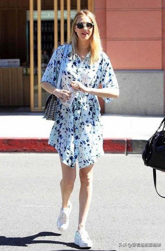 半身碎花裙夏日穿搭,夏日甜茶碎花裙