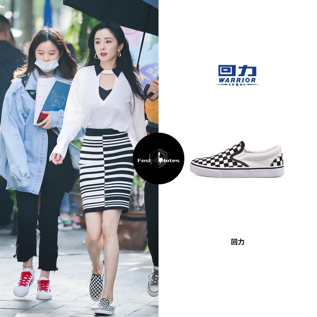 杨幂穿回力鞋白色视频,杨幂解约阿迪