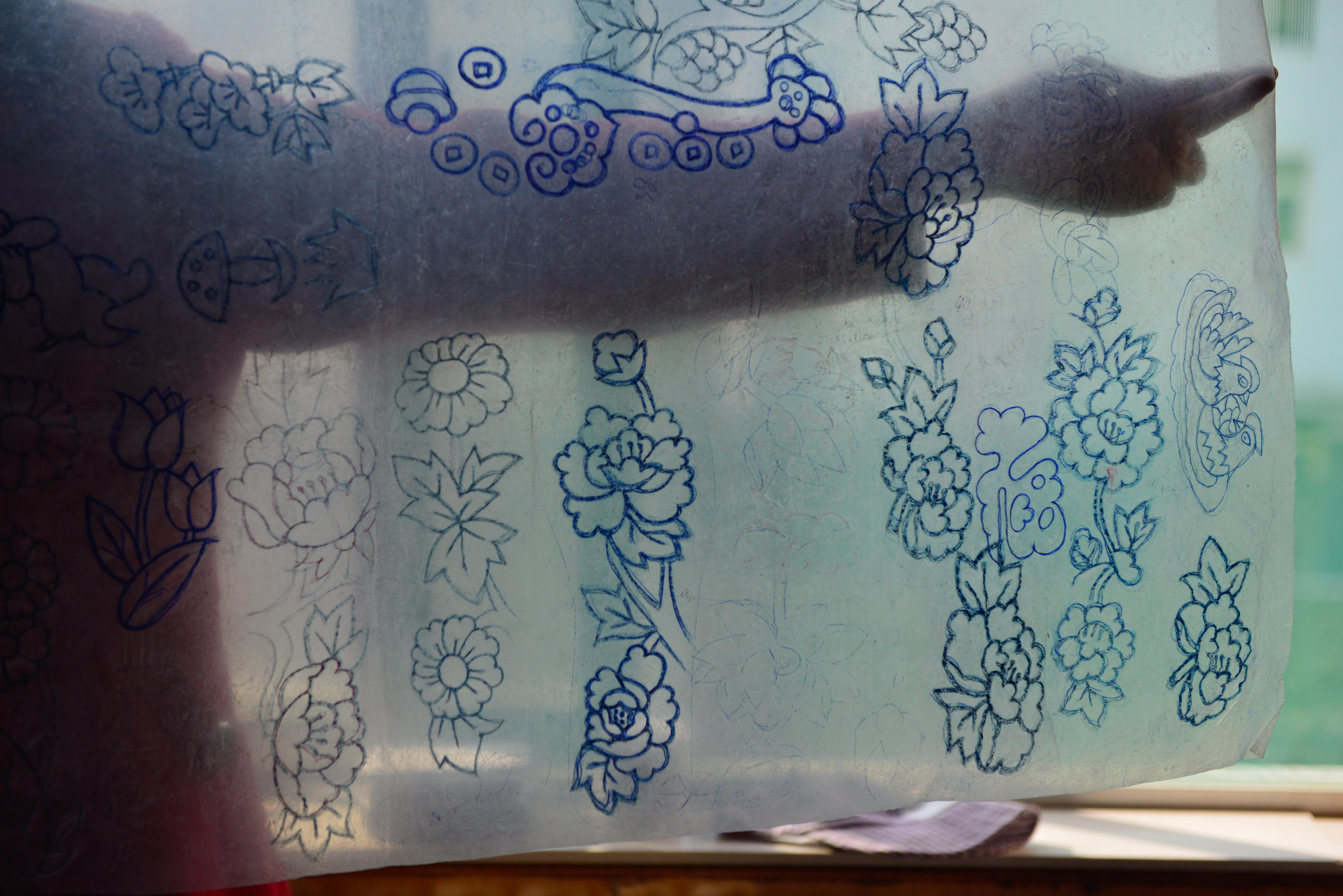 独一无二的手工绣鞋垫,手工刺绣鞋垫全部过程