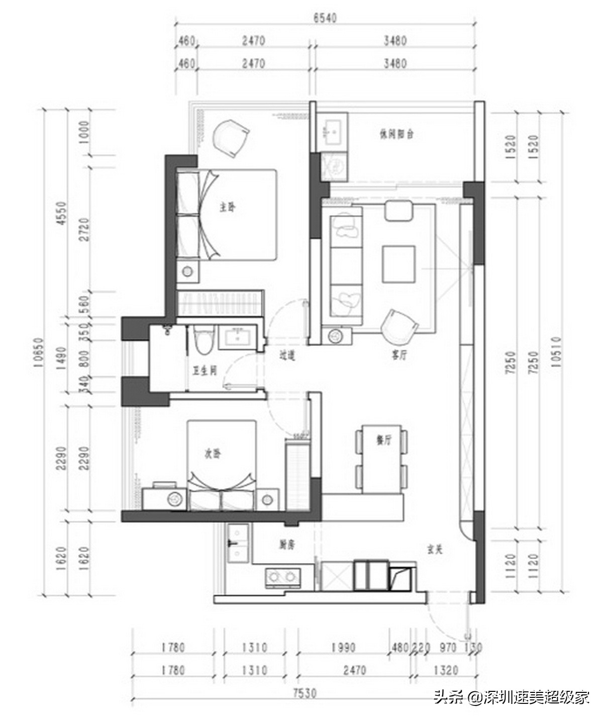 深圳大平层装修现代轻奢高级感,港式装修风格深圳