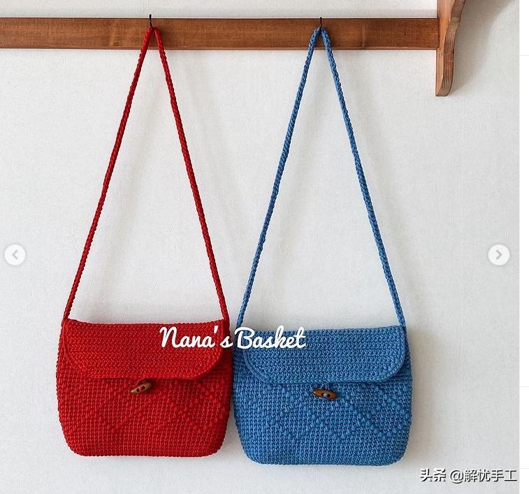 简单漂亮的小包包钩针教程,韩国钩针钩桌布花样教程