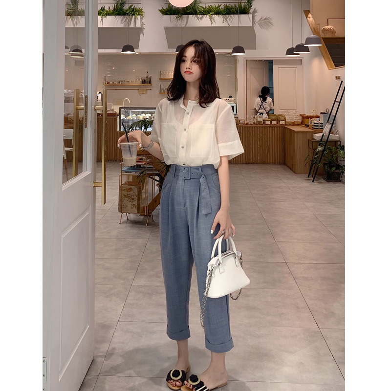 好洋气的萝卜裤显高又很酷,萝卜裤显瘦又百搭