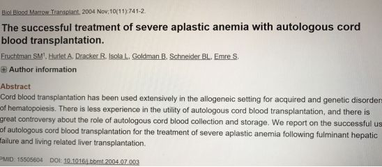 自存脐带血的价值不应被盲目否定 (科学认识自存脐带血)