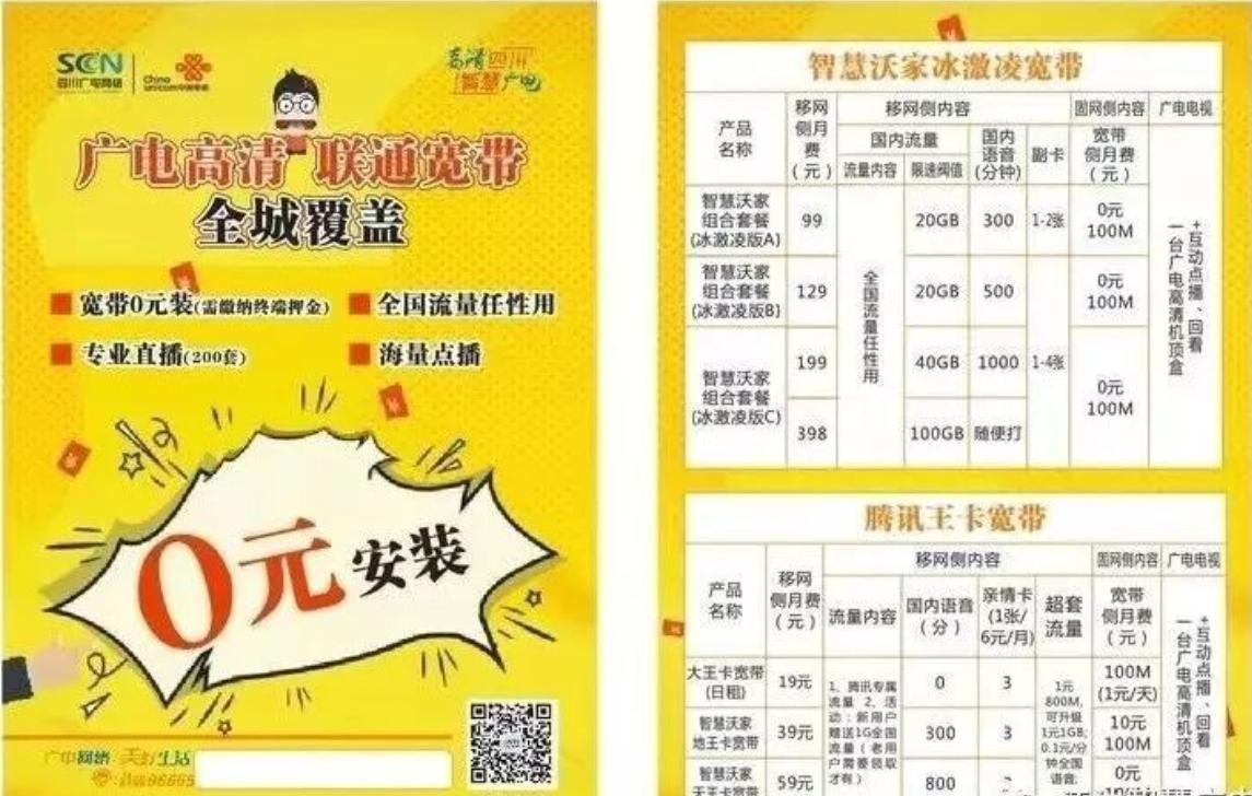 广电跟联通宽带到底哪个口碑最好,联通5g套餐含宽带机顶盒吗