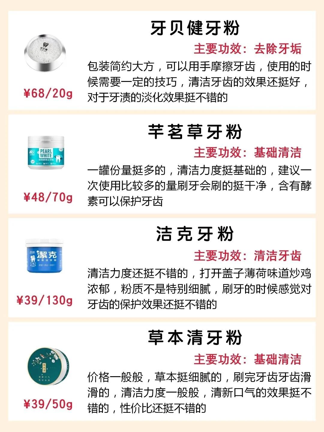 牙齿美白的国货之光,平价牙粉美白去黄测评