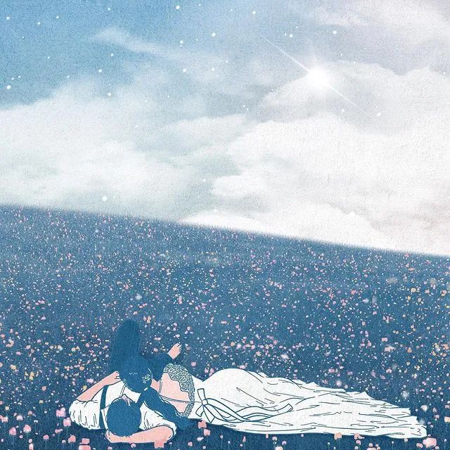 韩国插画师霸道总裁插画,韩国插画师笔下的情侣日常