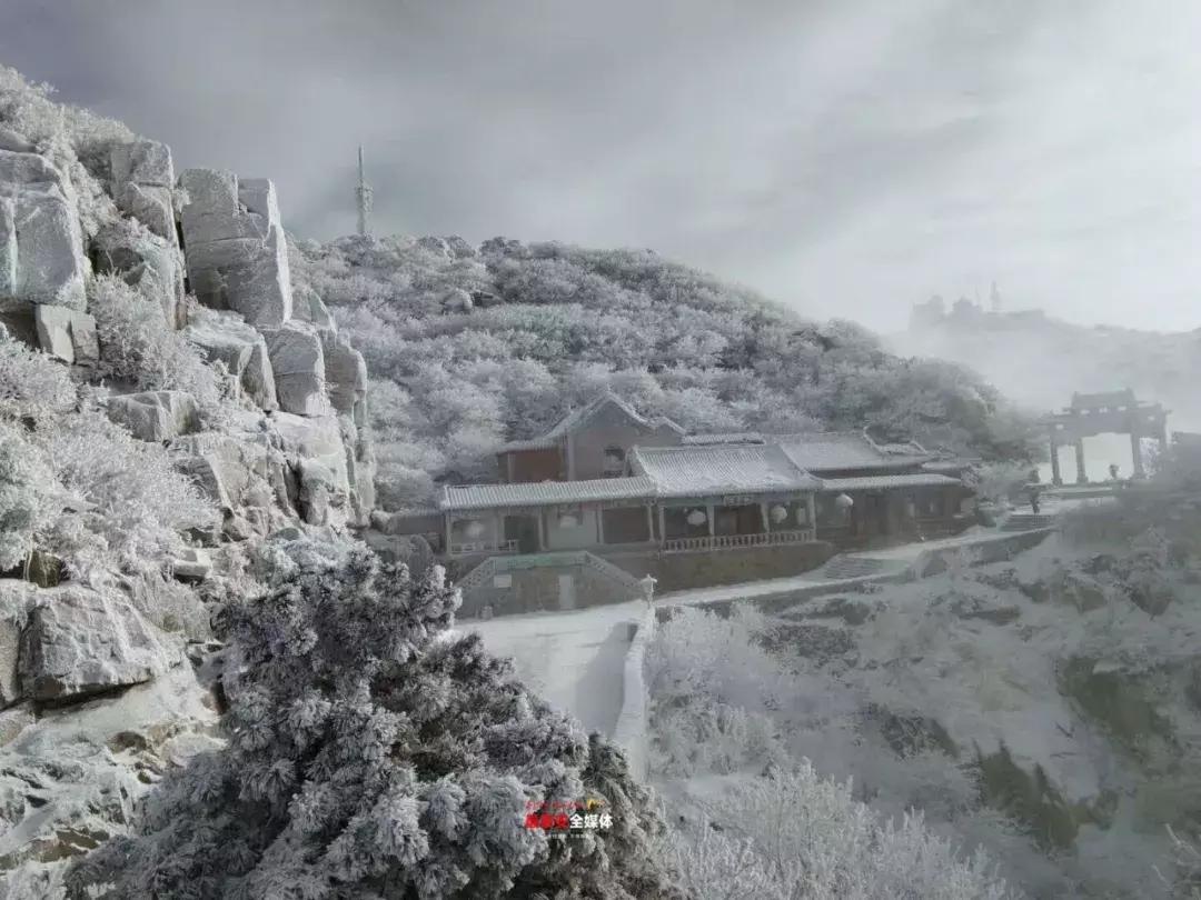 此刻泰山成了雪国,美到无言!高清美图来袭,“雪国的列车”即刻发车!