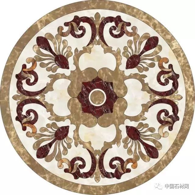 中式别墅石材水刀拼花图册,顶级石材水刀拼花