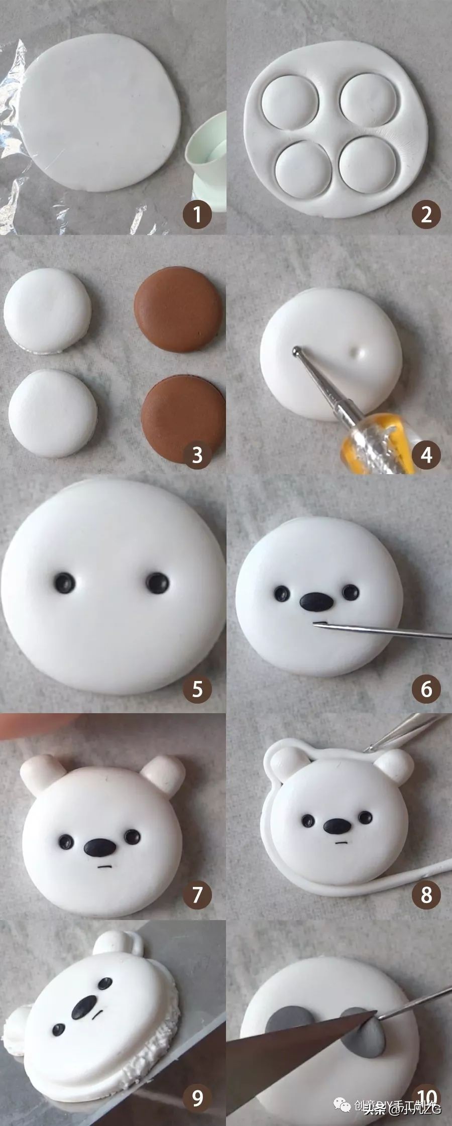 马卡龙动物教程,制作各种可爱小动物的马卡龙