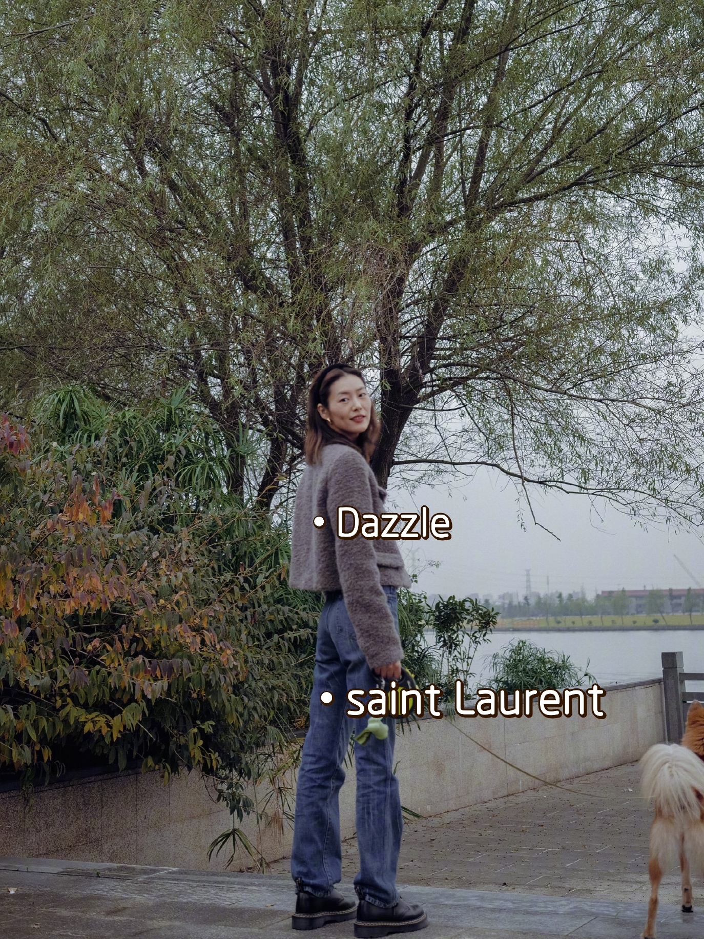 跟着明星学穿搭冬40岁,刘雯冬日雪景穿搭