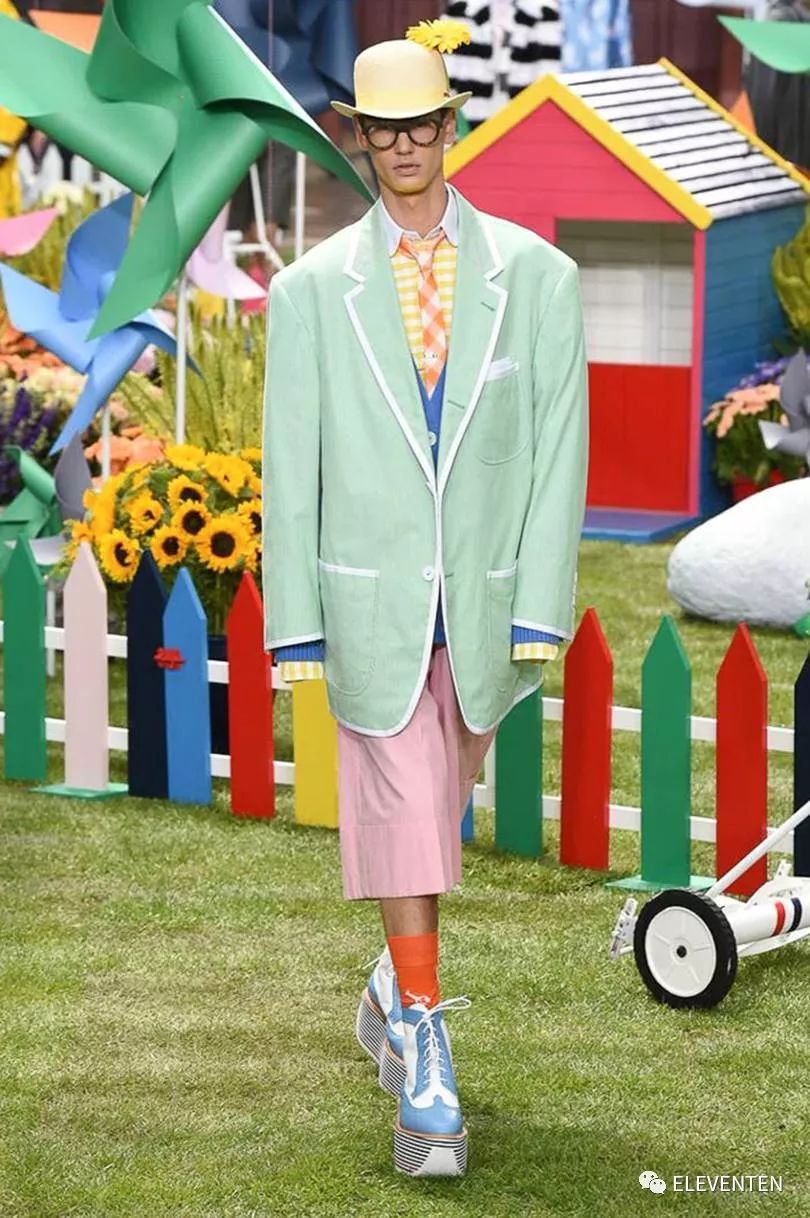 thombrowne2018男装,ThomBrowne2018春夏男装闭场造型