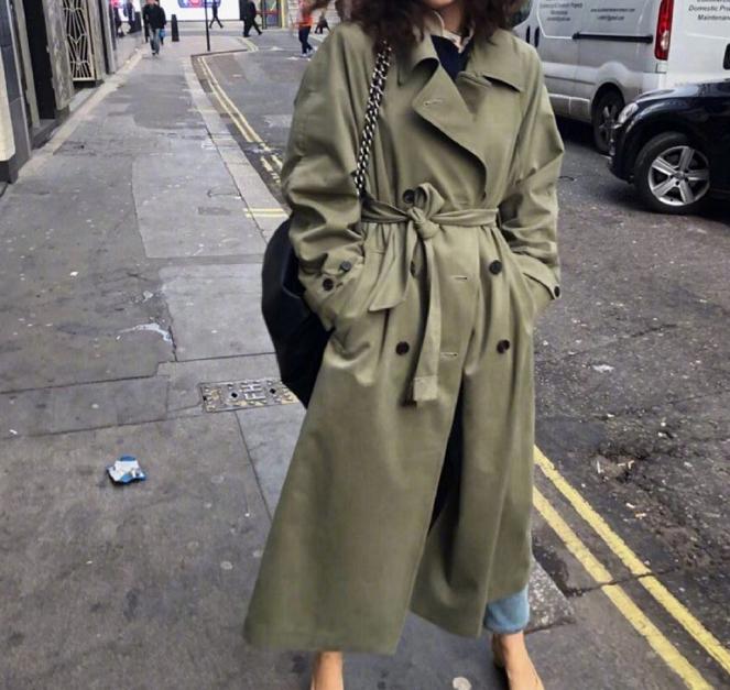 又到穿风衣白衬衣的季节,又到了穿风衣的时候了每日穿搭