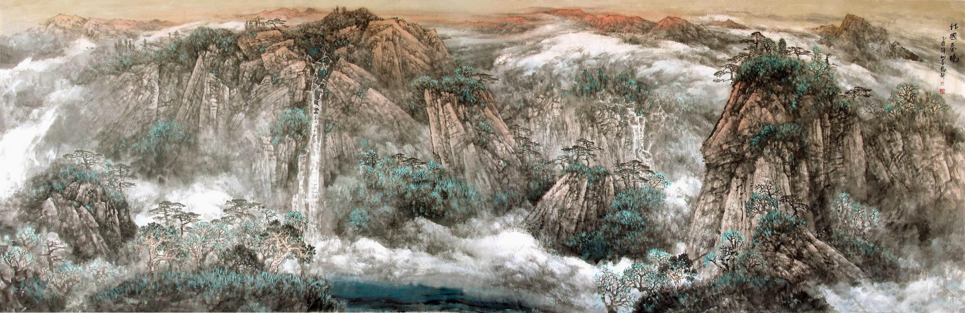 一幅绝美的水墨画,十大绝美水墨山水画