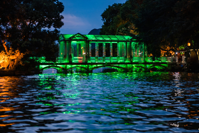 夜游漓江两江四湖感受,夜游桂林两江四湖双塔图片