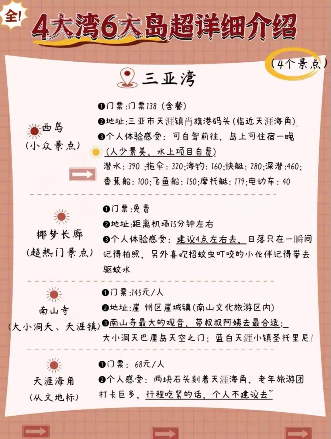 三亚六湾自由行攻略,三亚旅游攻略自由行哪个湾最好玩