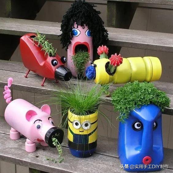 旧物利用改造技巧塑料瓶,简单的旧物改造塑料瓶高清图片