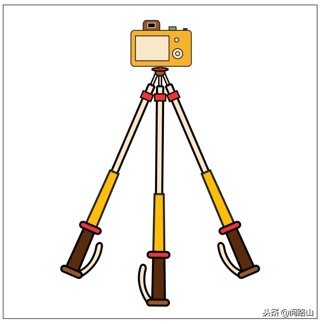 可以当登山杖的三脚架,登山杖三脚架紧固原理