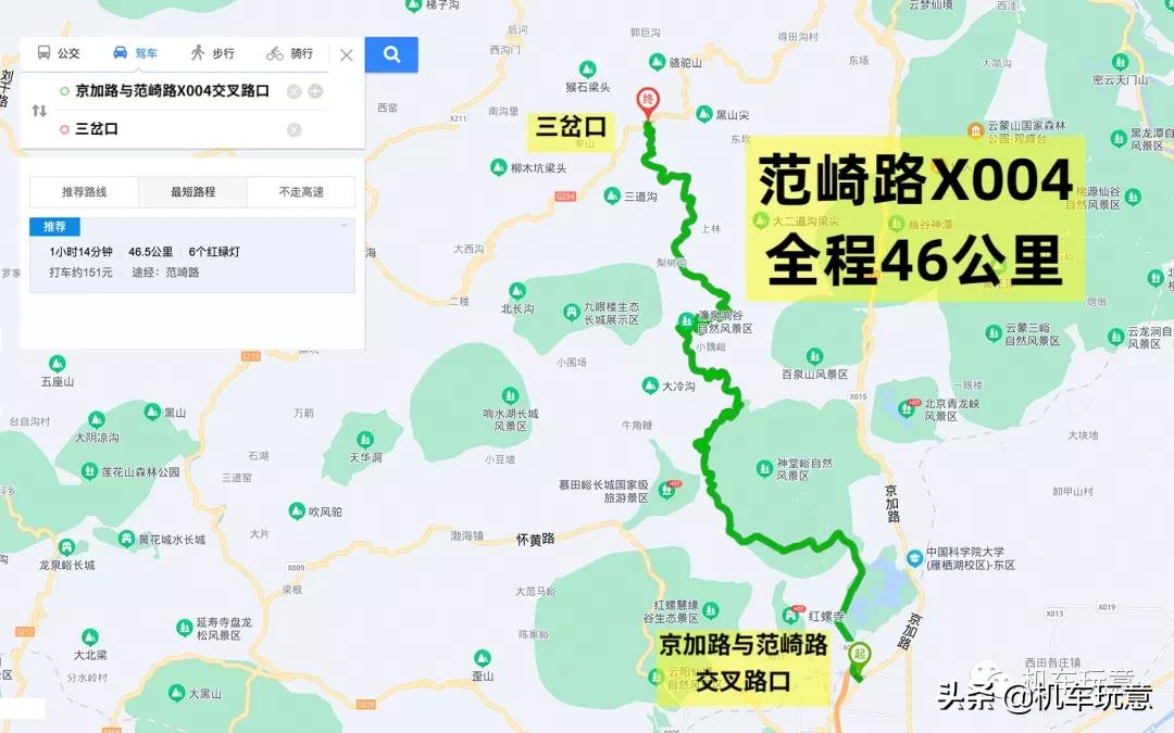 (文字版)「帝都经典跑山路线」岁与今朝似网红,车友江湖范崎路