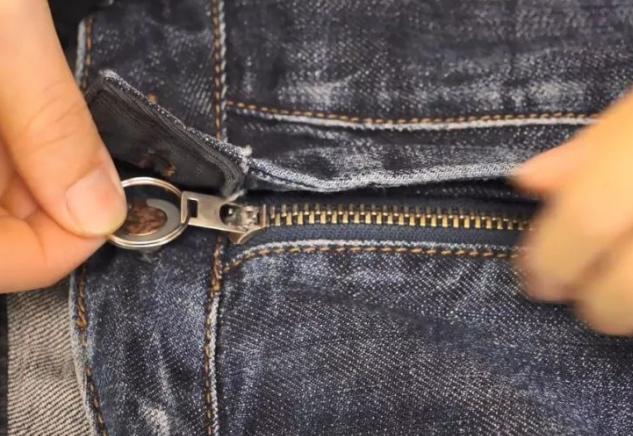 裤子拉链怎么可以不往下掉,裤子拉链老是滑下去自己怎么缝