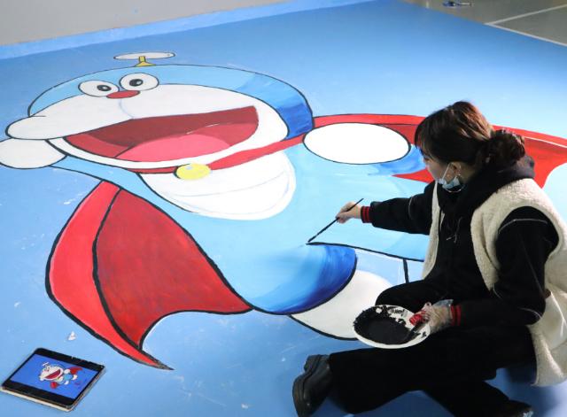 新兴职业车位手绘师月入过万