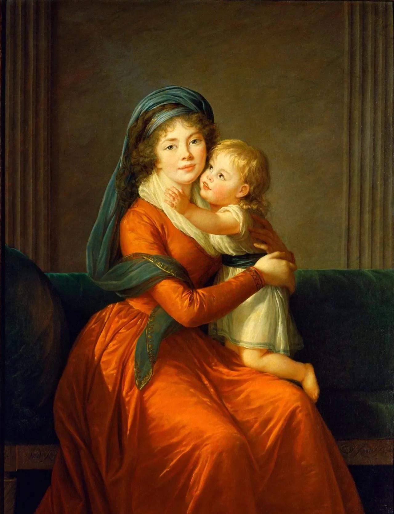 油画母爱图片,十大最具母爱的油画