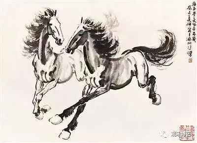 价值千万徐悲鸿字画去鉴定,徐悲鸿工笔画马真迹