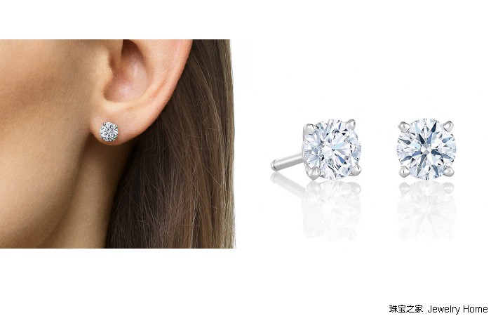 真正的钻石耳钉,不容易掉的钻石耳钉