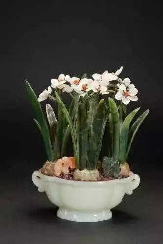 故宫里的玉石盆景,故宫景泰蓝盆景欣赏