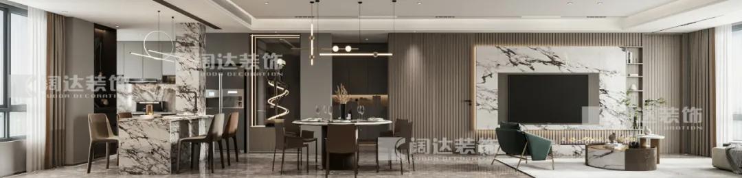 北京现代轻奢风大宅设计,144平轻奢极简高级感