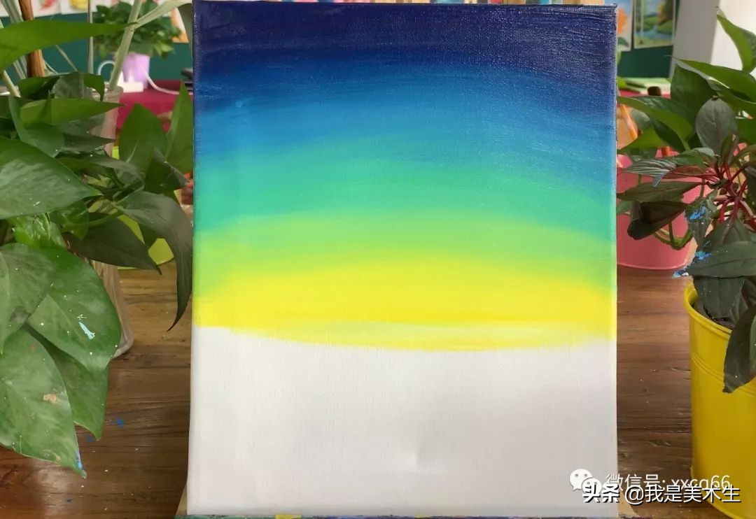 油画风景简单入门儿童,油画星空秋千怎么画