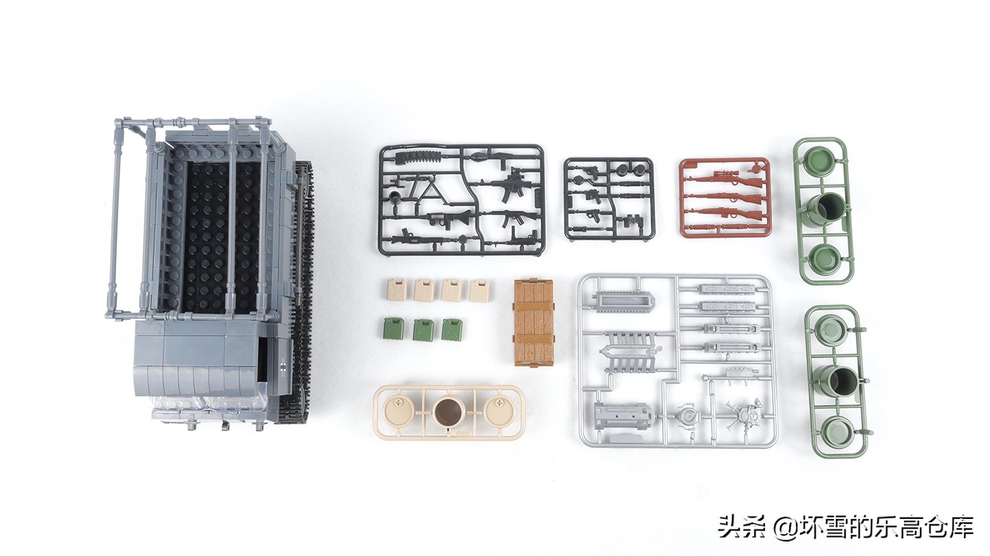 用积木还原二战,二战德军运输车积木