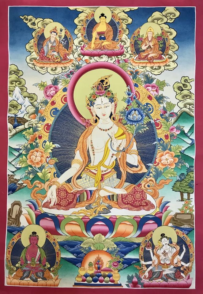 唐卡的来历及制作工艺,藏传佛教唐卡的制作