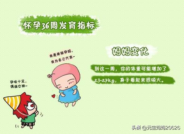 36周偏小4周会影响发育吗,36周胎儿发育标准数据图表