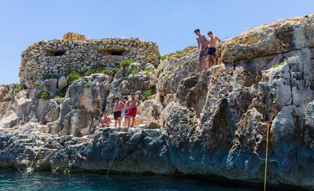 马耳他地中海迷人蓝色海水,地中海明珠马耳他视频