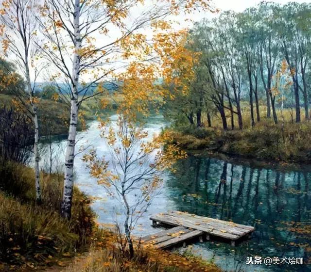 俄罗斯油画大师风景油画教程视频,俄罗斯维克多风景油画视频作品