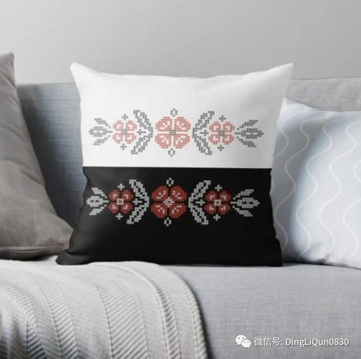 十字绣靠垫套,抱枕靠垫十字绣花样