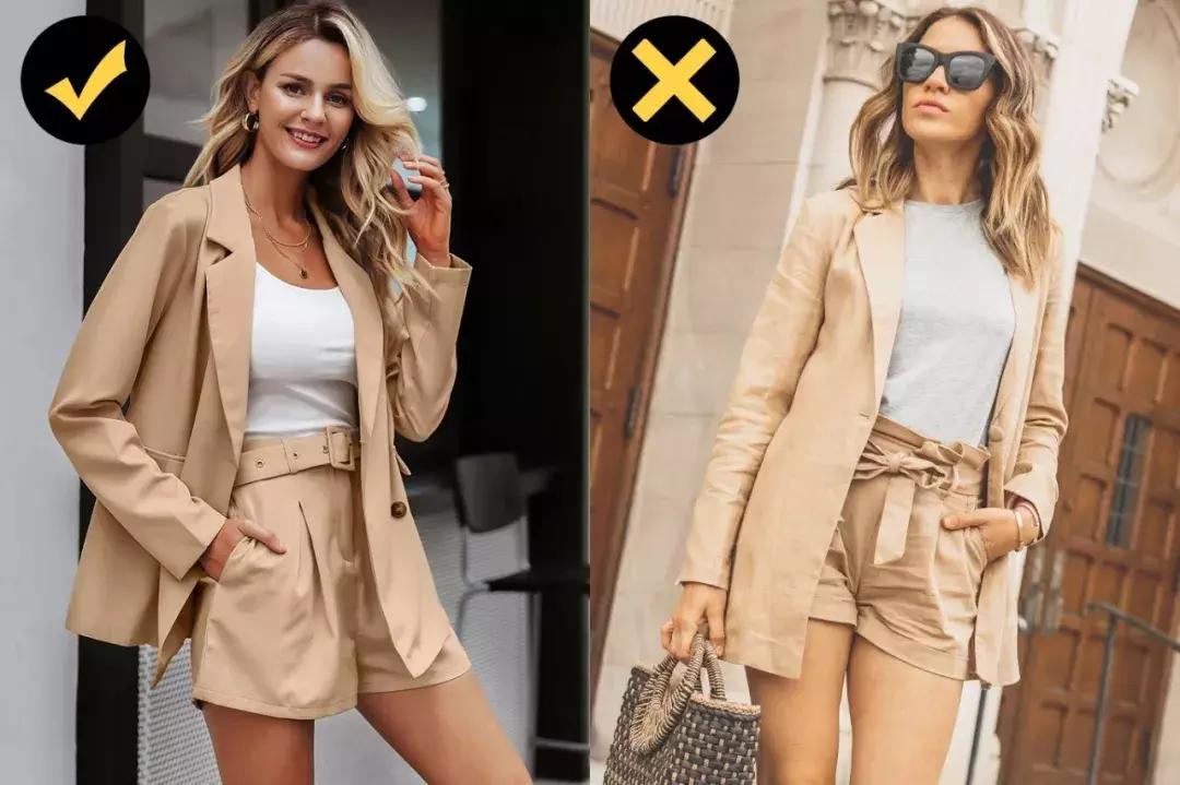 西装短裤夏季高级感,西装短裤秋冬款时尚