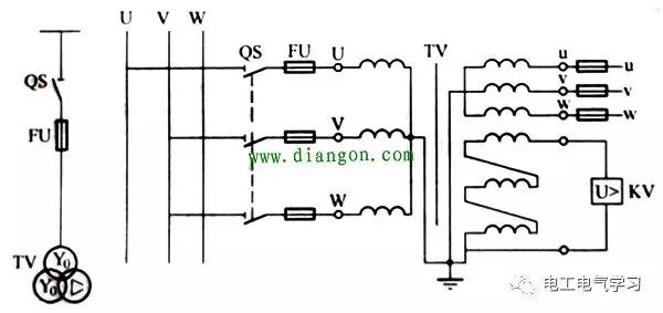 3相5柱电压互感器怎么接线视频,三相电压互感器和一个表怎么接线