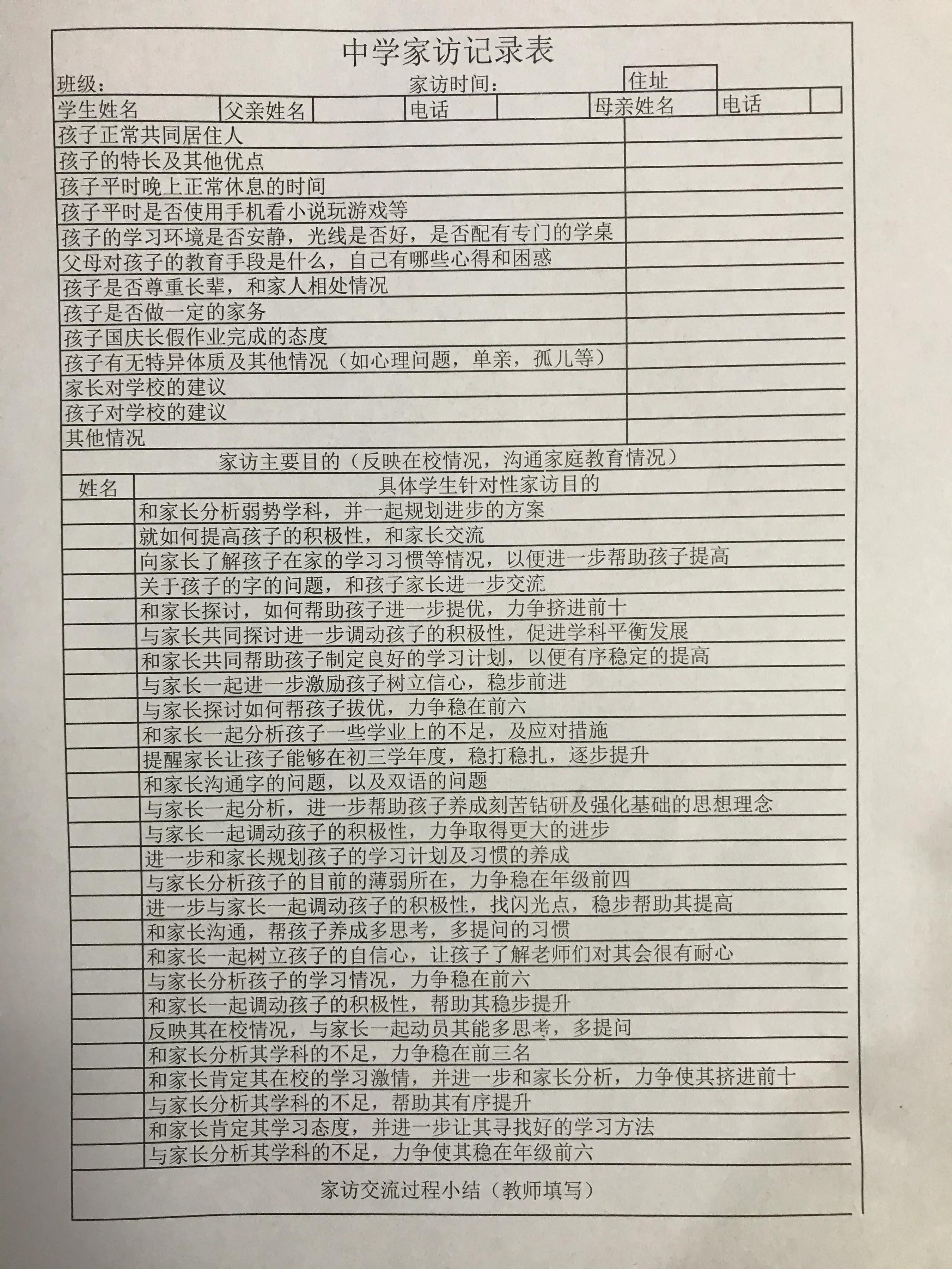 老师家访后家长感谢语,老师线上家访家长应说些啥