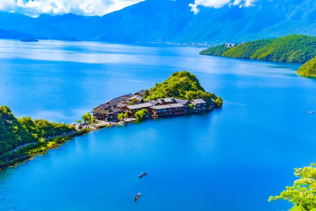 冬日丽江的湖光山色,冬日独特的美景