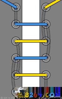鞋带系起来不好看,鞋带系法不掉教程